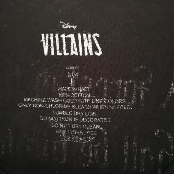 Disney Villains Wicked Youth's Size Large Short Sleeve Black T-shirt - Picture 3 of 5